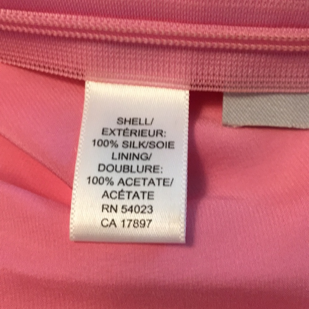 Banana Republic PINK 💯 silk camisole top. Size 0 - Picture 5 of 5
